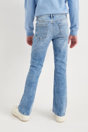 Kinderen: meisjes - Kick flared jeans - LYCRA® - jeanslichtblauw
