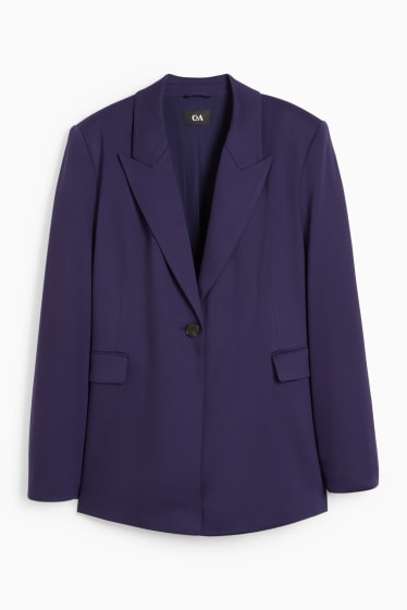 Dames - Blazer - relaxed fit - paars