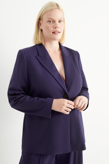 Femmes - Blazer - relaxed fit - violet