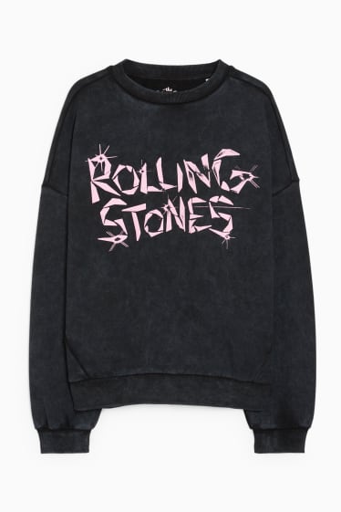 Tieners & jongvolwassenen - CLOCKHOUSE - sweatshirt - Rolling Stones - zwart