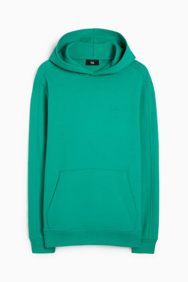 Hombre - Sudadera con capucha - verde