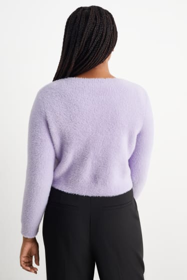 Femmes - CLOCKHOUSE - boléro en maille - violet clair