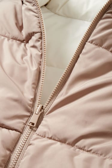 Damen - Wende-Steppweste - beige