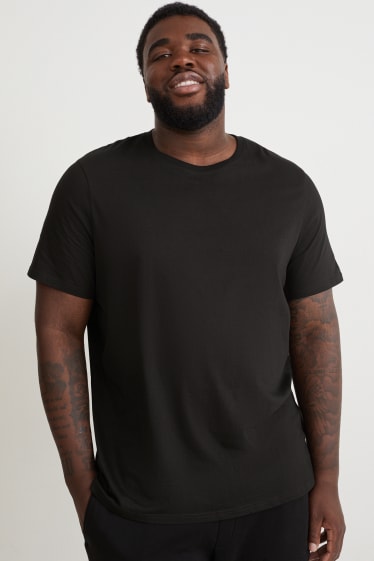 Herren - Multipack 5er - T-Shirt - schwarz