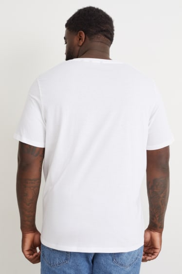 Mężczyźni - Wielopak, 5 pary - T-shirt - biały