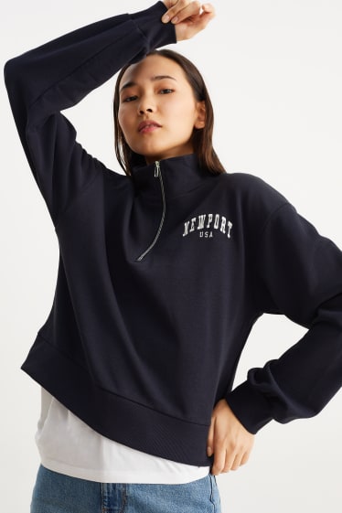 Damen - Sweatshirt - dunkelblau