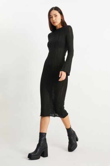 Teens & young adults - CLOCKHOUSE - knitted dress - black