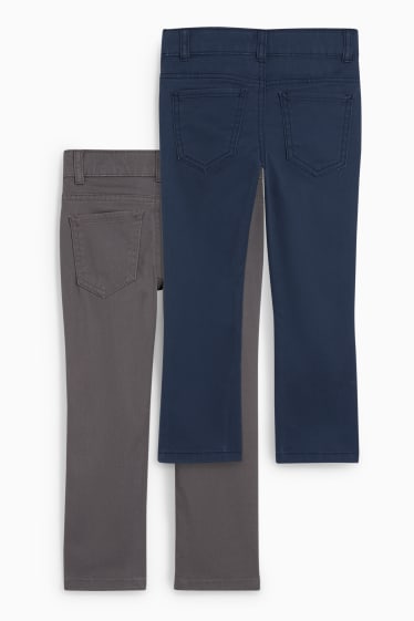 Niños - Pack de 2 - pantalones - azul oscuro