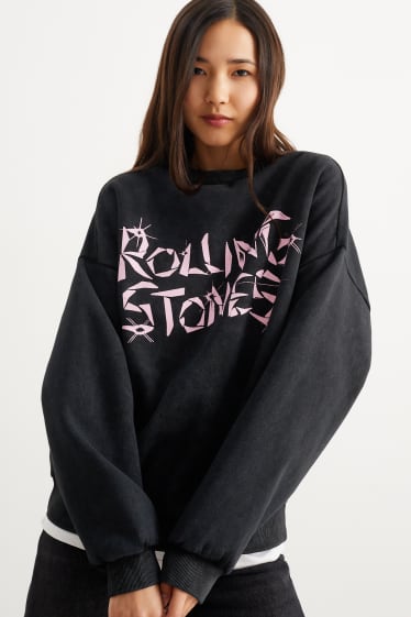 Teens & young adults - CLOCKHOUSE - sweatshirt - Rolling Stones - black