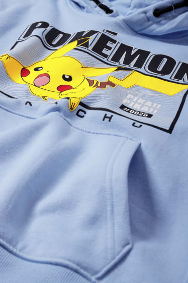 Bambini - Pokémon - felpa con cappuccio - azzurro