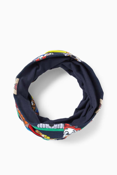 Nen - La Patrulla Canina - bufanda tubular- de ratlles - blau fosc