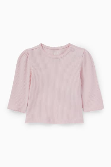 Babys - Blümchen - Baby-Outfit - 2 teilig - rosa