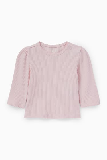 Bébés filles - Petites fleurs - ensemble bébé - 2 pièces - rose