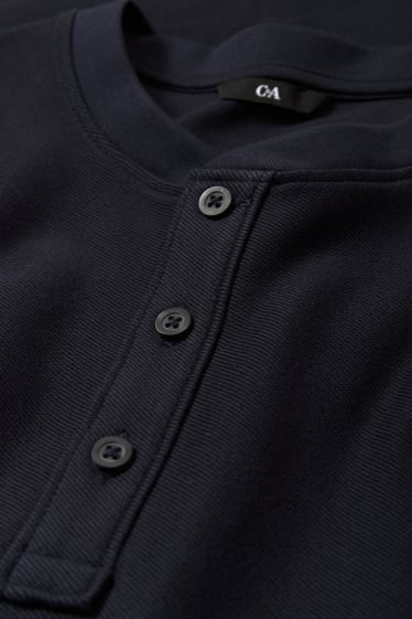 Men - Long sleeve top - dark blue