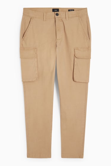 Hombre - Pantalón cargo - regular fit - beis