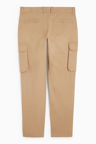 Hombre - Pantalón cargo - regular fit - beis