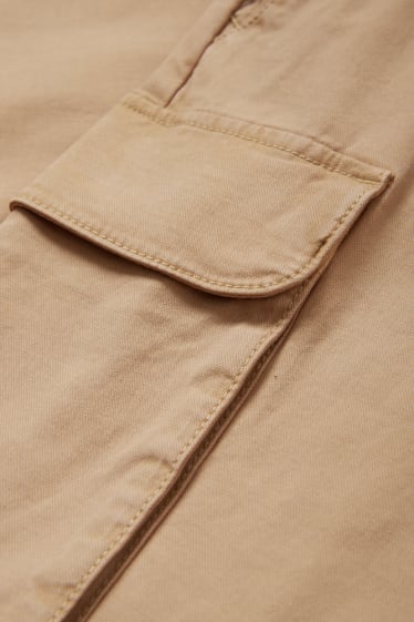 Men - Cargo trousers - regular fit - beige