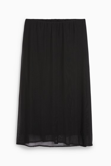 Mujer - Falda de malla - negro
