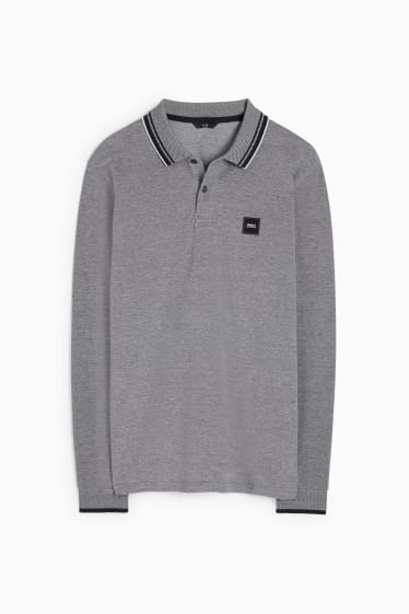 Uomo - Polo - grigio melange