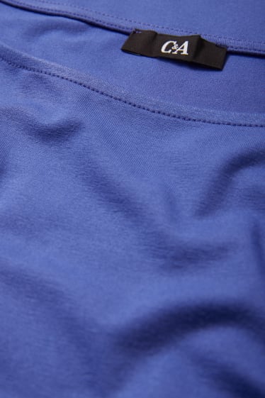 Dámské - Tričko s dlouhým rukávem basic - fialová