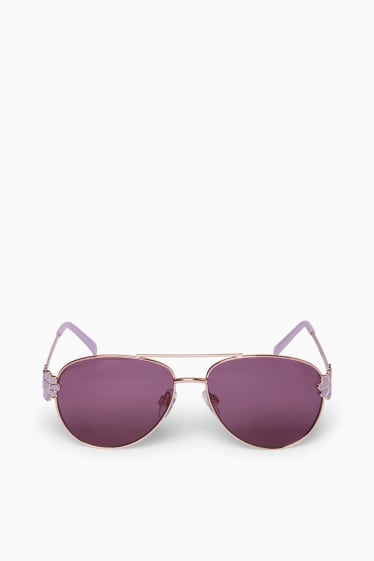 Children - Floral - sunglasses - violet