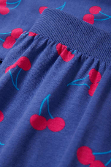 Dames - Pyjamabroek - met patroon - donkerblauw