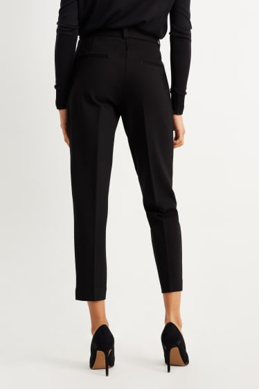 Dames - Broek - high waist - slim fit - zwart