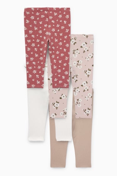 Baby: meisjes - Set van 4 - babylegging - beige