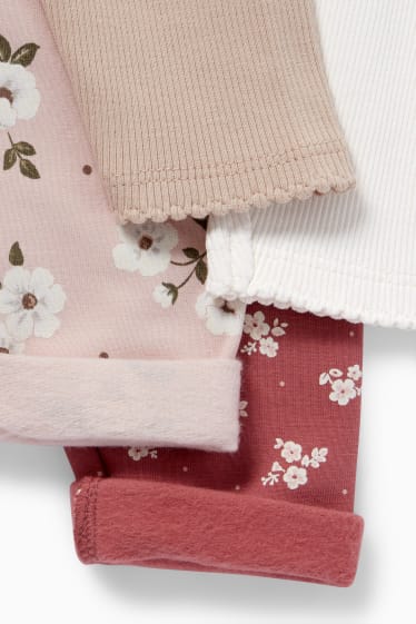 Baby: meisjes - Set van 4 - babylegging - beige