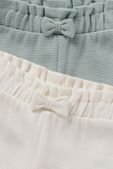 Neonati - Confezione da 2 - pantaloni sportivi per neonati - crema