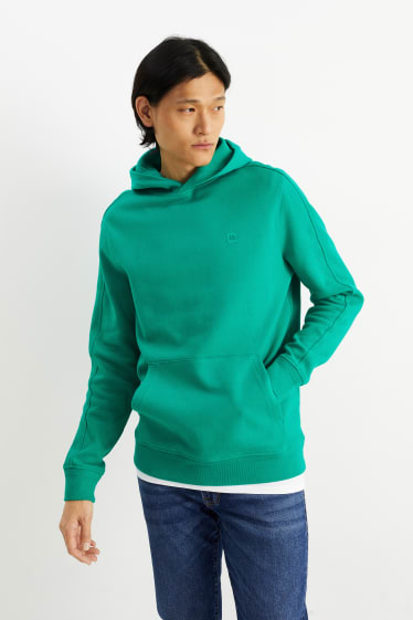 Hombre - Sudadera con capucha - verde