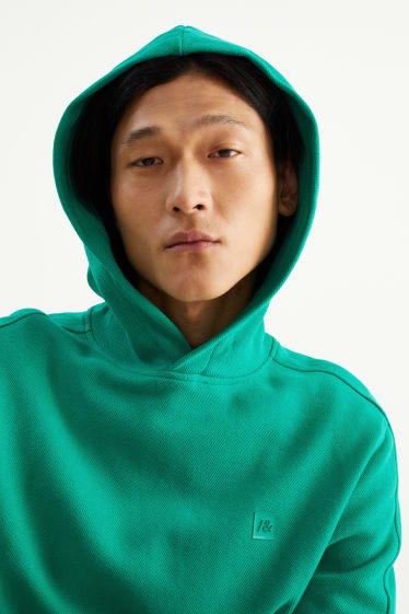 Hombre - Sudadera con capucha - verde