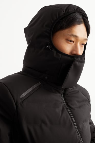 Men - Ski jacket with hood - black