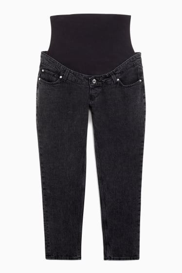 Kobiety - Dżinsy ciążowe - tapered jeans - LYCRA® - dżins-ciemnoszary