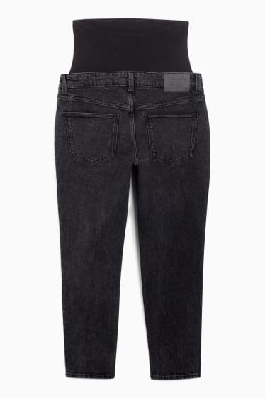 Femei - Jeans gravide - tapered jeans - LYCRA® - denim-gri închis