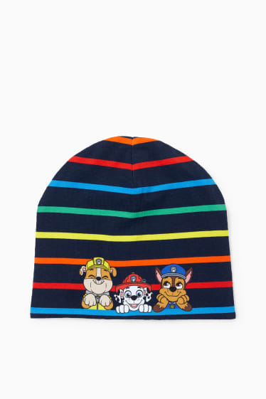 Nen - La Patrulla Canina - gorra - de ratlles - blau fosc