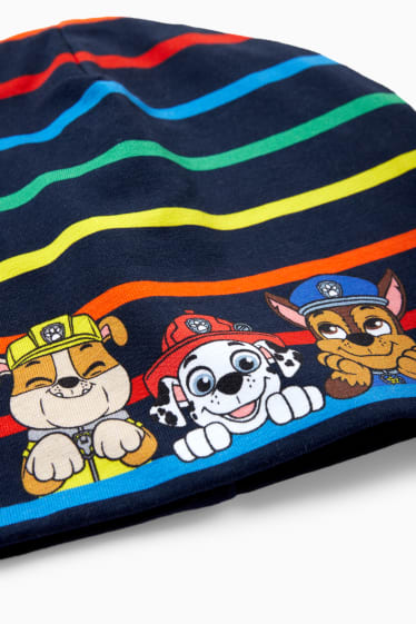 Nen - La Patrulla Canina - gorra - de ratlles - blau fosc
