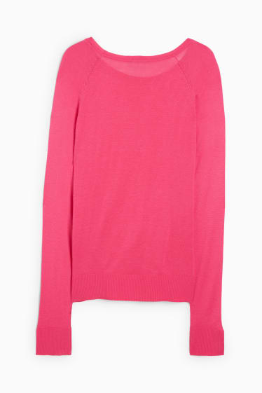 Damen - Basic-Pullover - pink