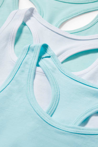 Nena - Paquet de 3 - bustier - blanc/turquesa