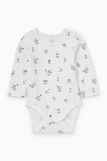 Baby Jungen - Meerestiere - Baby-Outfit - 2 teilig - helljeansblau