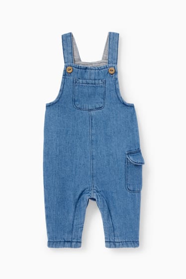 Babys - Zeedieren - babyoutfit - 2-delig - jeanslichtblauw