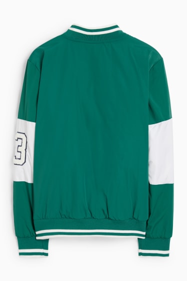 Children Boys - Varsity jacket - green