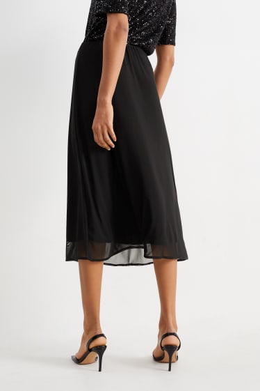 Women - Mesh skirt - black