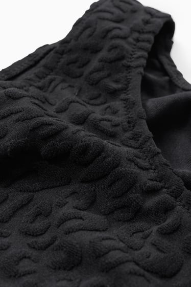 Kinderen: meisjes - Bikini - 2-delig - met patroon - zwart