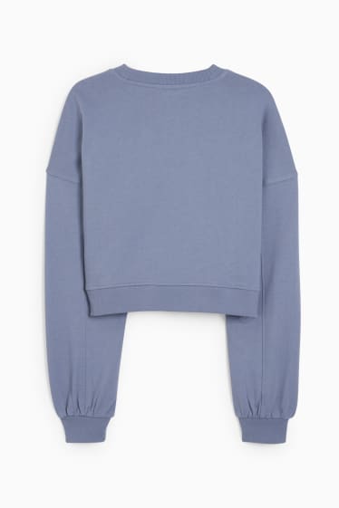 Teens & young adults - CLOCKHOUSE - cropped sweatshirt - blue