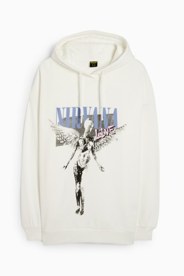 Damen - CLOCKHOUSE - Hoodie - Nirvana - cremeweiss