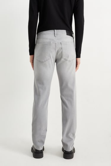 Pánské - Slim jeans - džíny - světle šedé