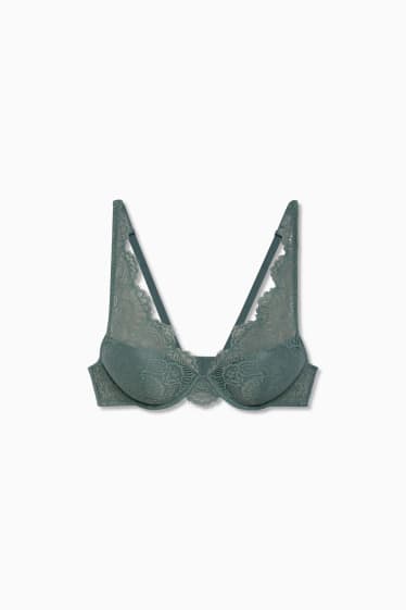 Femmes - Soutien-gorge avec armatures - DEMI - ampliforme - vert