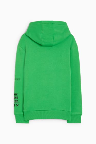 Enfants - Minecraft - sweat à capuche - vert