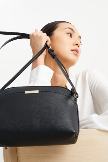 Mujer - Bolso bandolera - polipiel - negro